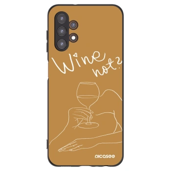 Picasee fekete szilikon tok az alábbi mobiltelefonokra Samsung Galaxy A13 5G - Wine not