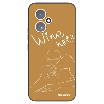 Picasee fekete szilikon tok az alábbi mobiltelefonokra Honor 400 5G - Wine not