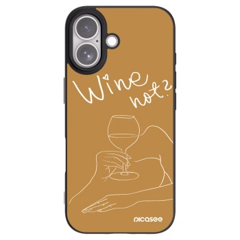 Picasee fekete szilikon tok az alábbi mobiltelefonokra Apple iPhone 17 - Wine not