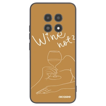 Picasee fekete szilikon tok az alábbi mobiltelefonokra Realme 12X - Wine not