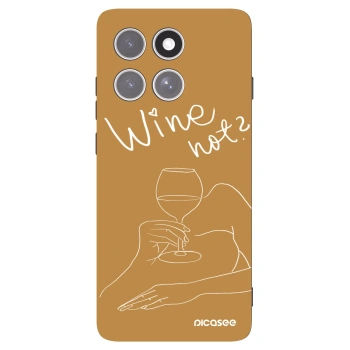 Picasee fekete szilikon tok az alábbi mobiltelefonokra Motorola Edge 60 Pro - Wine not