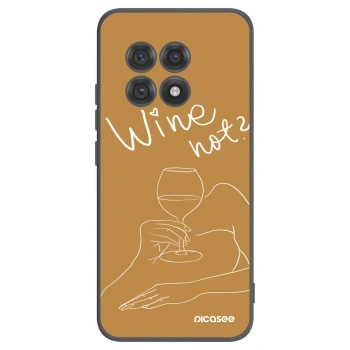 Picasee fekete szilikon tok az alábbi mobiltelefonokra OnePlus 13R 5G - Wine not