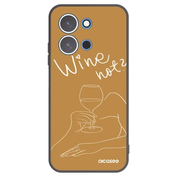 Picasee fekete szilikon tok az alábbi mobiltelefonokra Xiaomi Redmi 15C 4G - Wine not