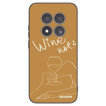 Picasee fekete szilikon tok az alábbi mobiltelefonokra Xiaomi Redmi Note 15 Pro 4G - Wine not