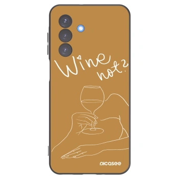 Picasee fekete szilikon tok az alábbi mobiltelefonokra Samsung Galaxy A17 5G - Wine not