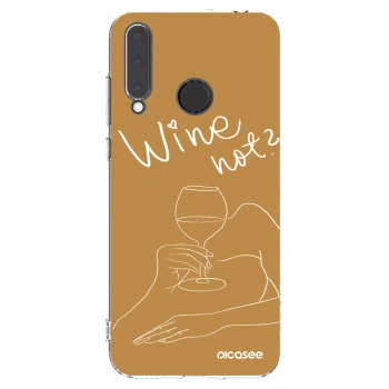 Picasee átlátszó szilikon tok az alábbi mobiltelefonokra Honor 20 Lite - Wine not