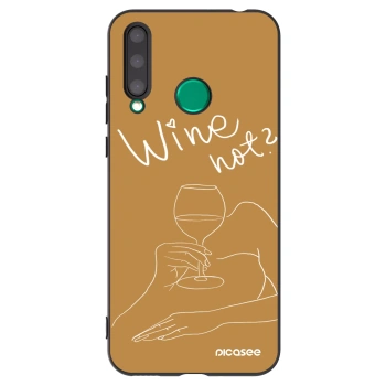 Picasee fekete szilikon tok az alábbi mobiltelefonokra Honor 20 Lite - Wine not