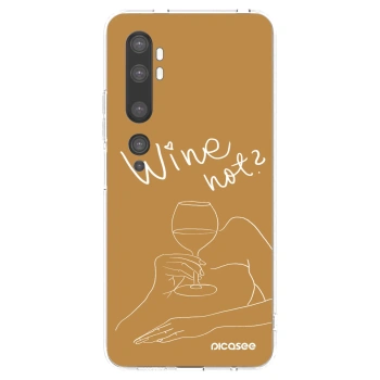 Picasee átlátszó szilikon tok az alábbi mobiltelefonokra Xiaomi Mi Note 10 (Pro) - Wine not