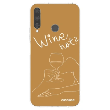 Picasee átlátszó szilikon tok az alábbi mobiltelefonokra Huawei P40 Lite E - Wine not