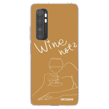 Picasee átlátszó szilikon tok az alábbi mobiltelefonokra Xiaomi Mi Note 10 Lite - Wine not