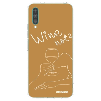 Picasee átlátszó szilikon tok az alábbi mobiltelefonokra Samsung Galaxy A30s A307F - Wine not