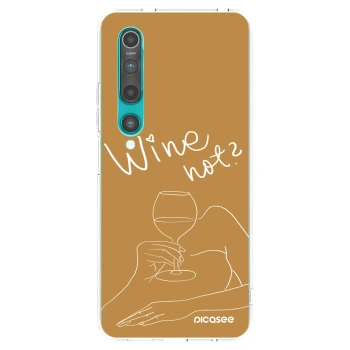 Picasee átlátszó szilikon tok az alábbi mobiltelefonokra Xiaomi Mi 10 - Wine not