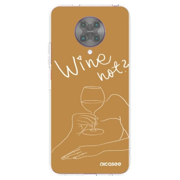 Picasee átlátszó szilikon tok az alábbi mobiltelefonokra Xiaomi Poco F2 Pro - Wine not