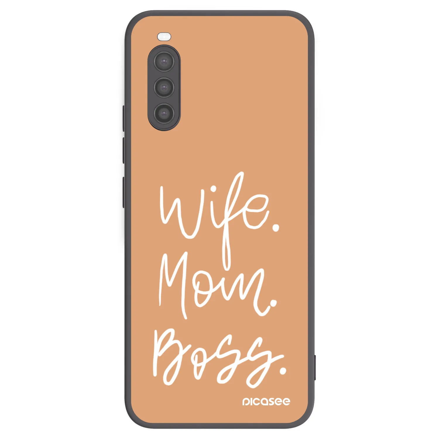 Picasee fekete szilikon tok az alábbi mobiltelefonokra Sony Xperia 10 II - Boss Mama