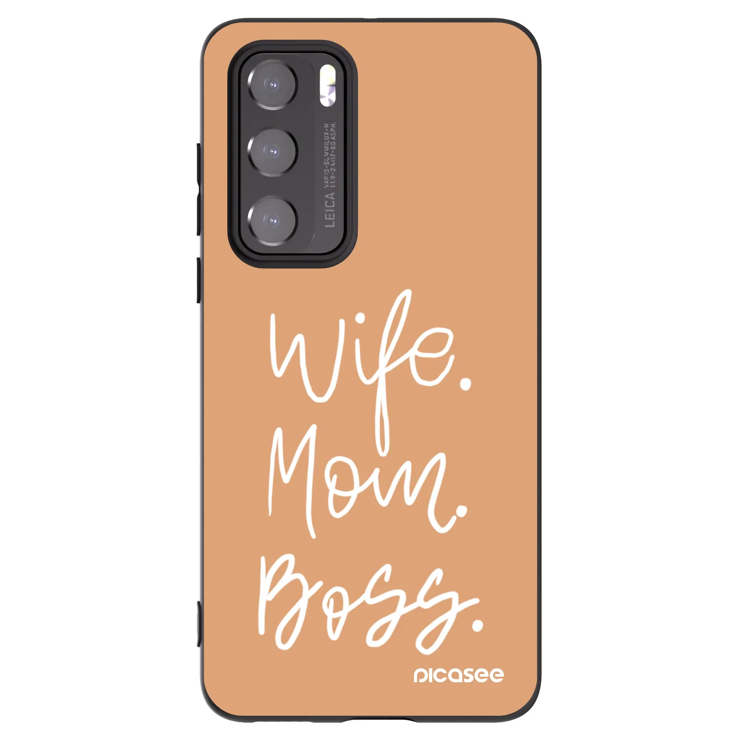 Picasee fekete szilikon tok az alábbi mobiltelefonokra Huawei P40 - Boss Mama
