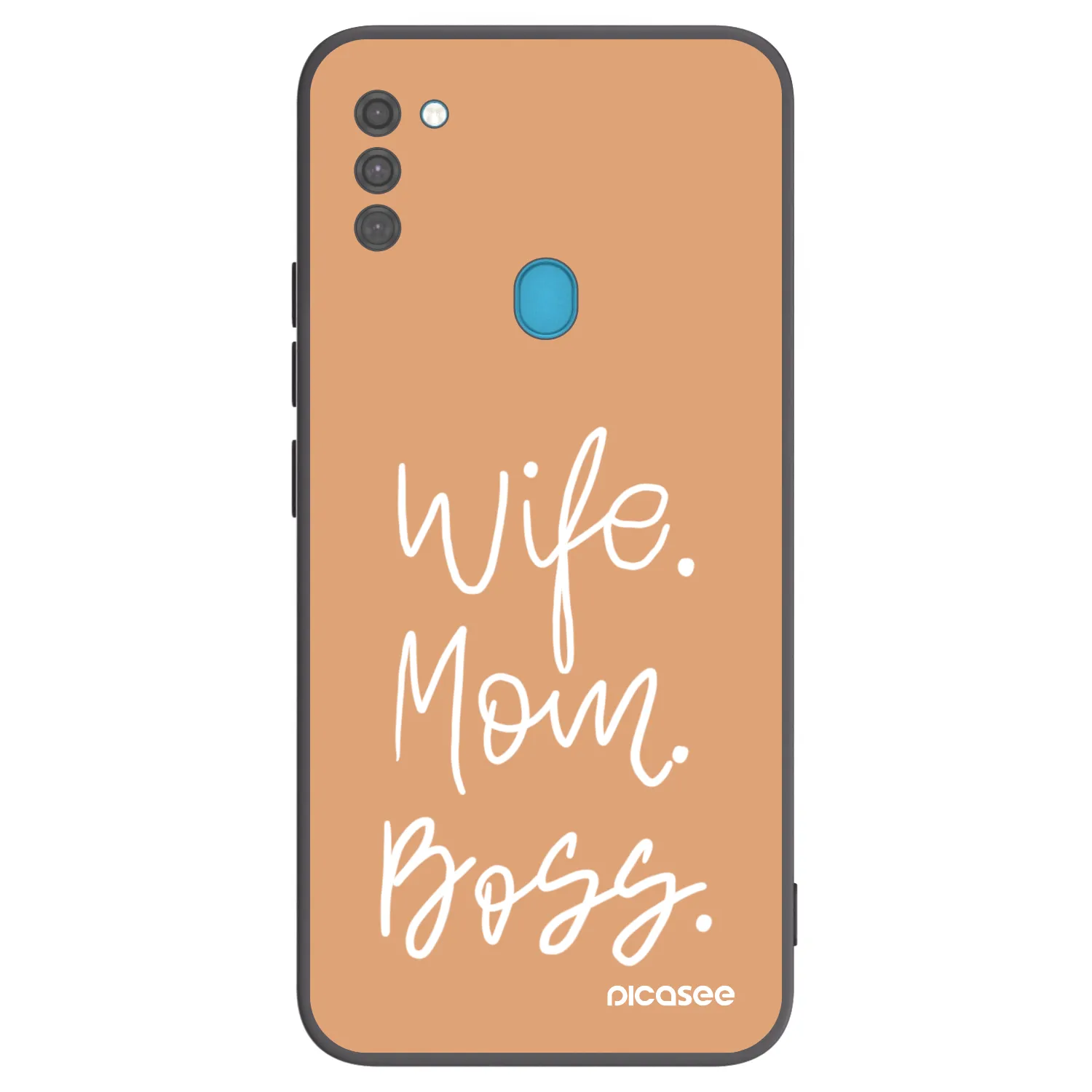 Picasee fekete szilikon tok az alábbi mobiltelefonokra Samsung Galaxy M11 - Boss Mama