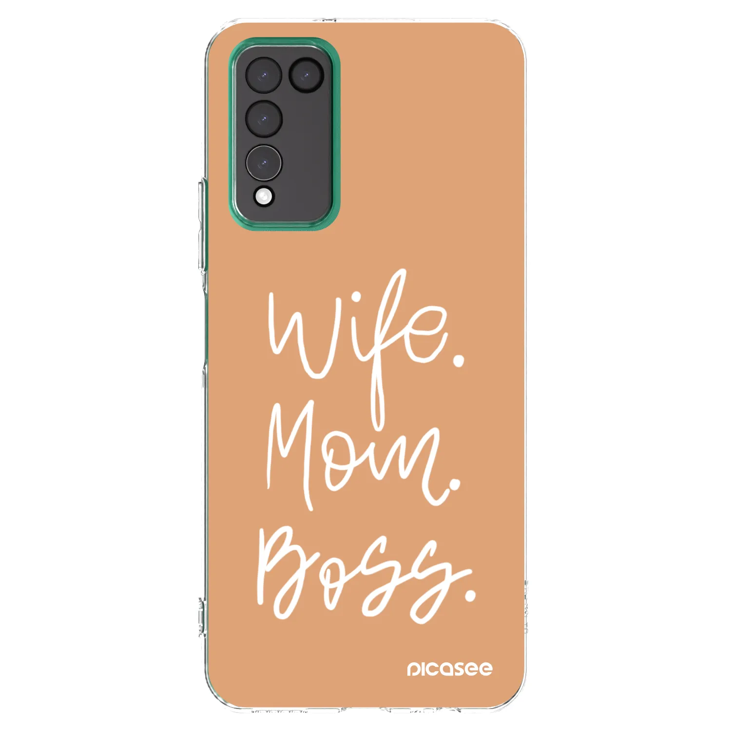 Picasee átlátszó szilikon tok az alábbi mobiltelefonokra Honor 10X Lite - Boss Mama