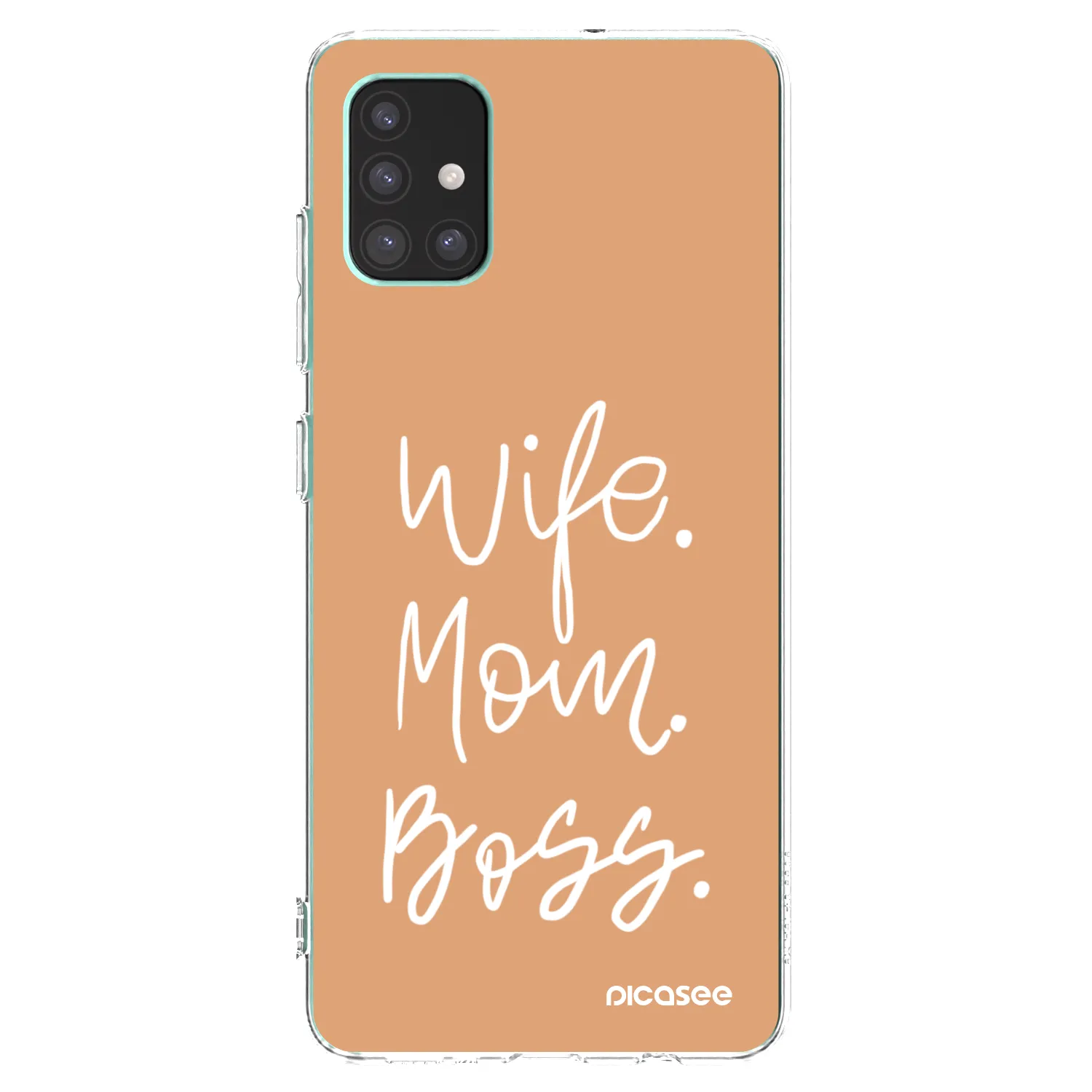 Picasee átlátszó szilikon tok az alábbi mobiltelefonokra Samsung Galaxy M51 M515F - Boss Mama