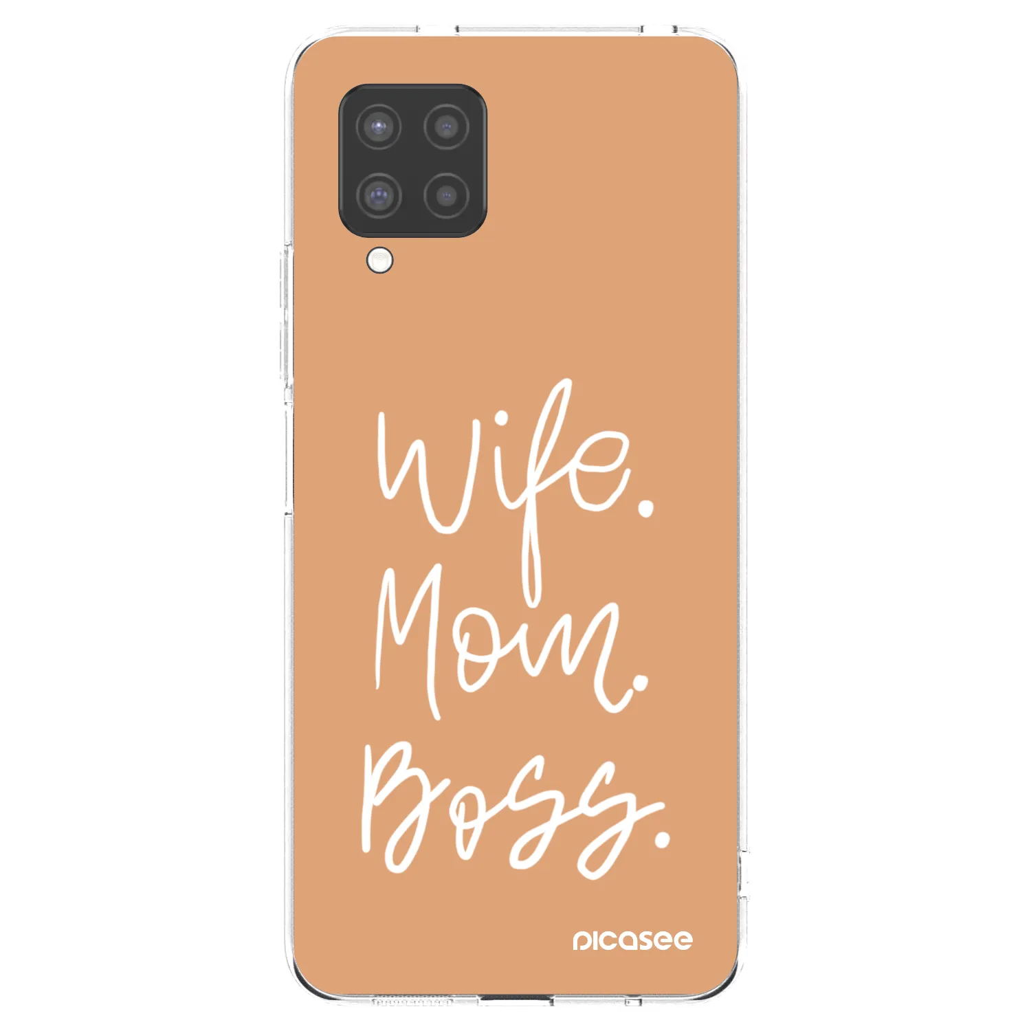 Picasee átlátszó szilikon tok az alábbi mobiltelefonokra Samsung Galaxy A42 A426B - Boss Mama