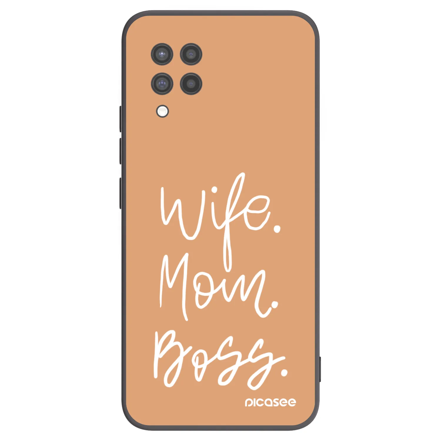 Picasee fekete szilikon tok az alábbi mobiltelefonokra Samsung Galaxy A42 A426B - Boss Mama