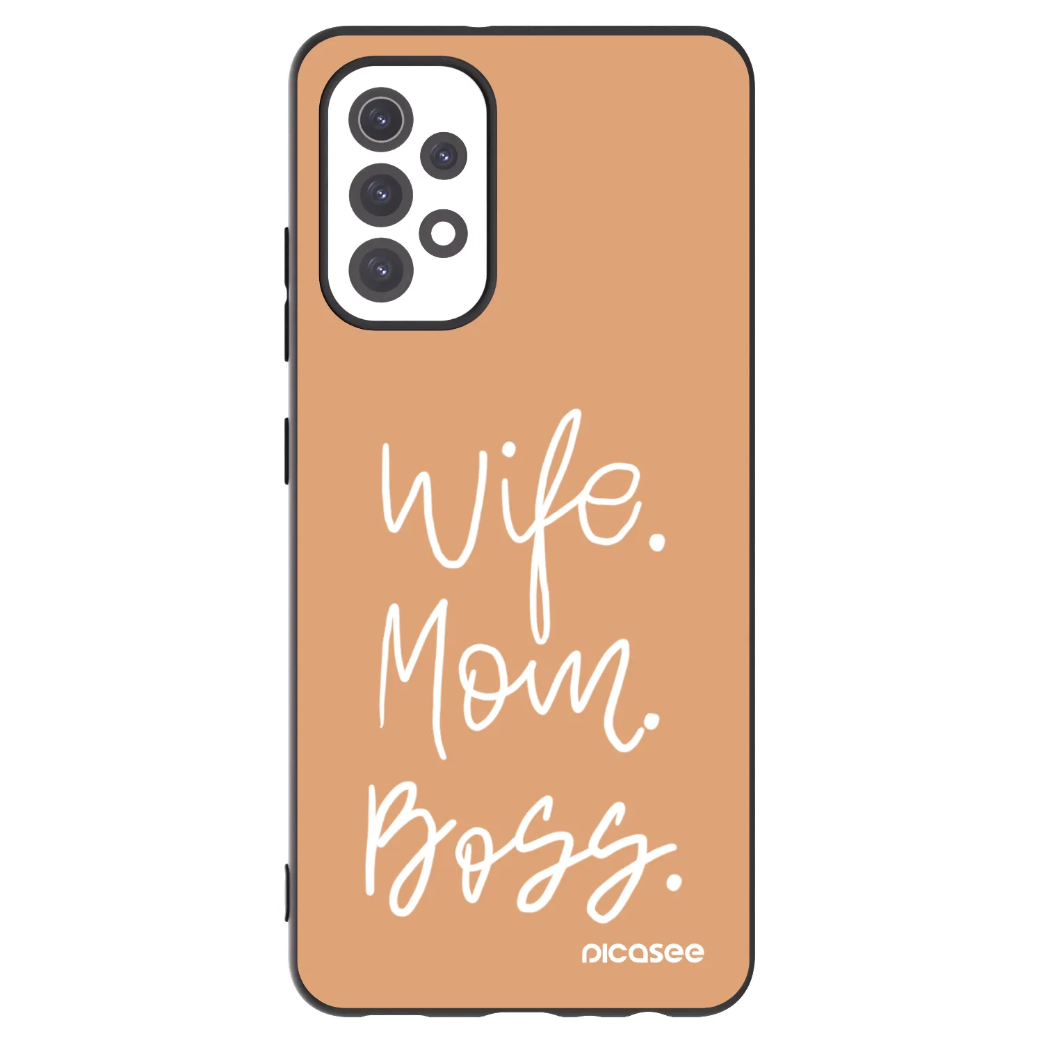 Picasee fekete szilikon tok az alábbi mobiltelefonokra Samsung Galaxy A32 5G A326B - Boss Mama