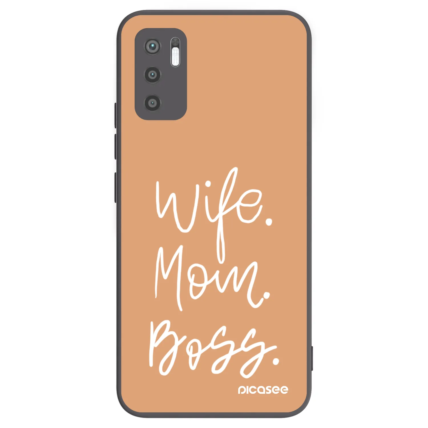 Picasee fekete szilikon tok az alábbi mobiltelefonokra Xiaomi Redmi Note 10 5G - Boss Mama