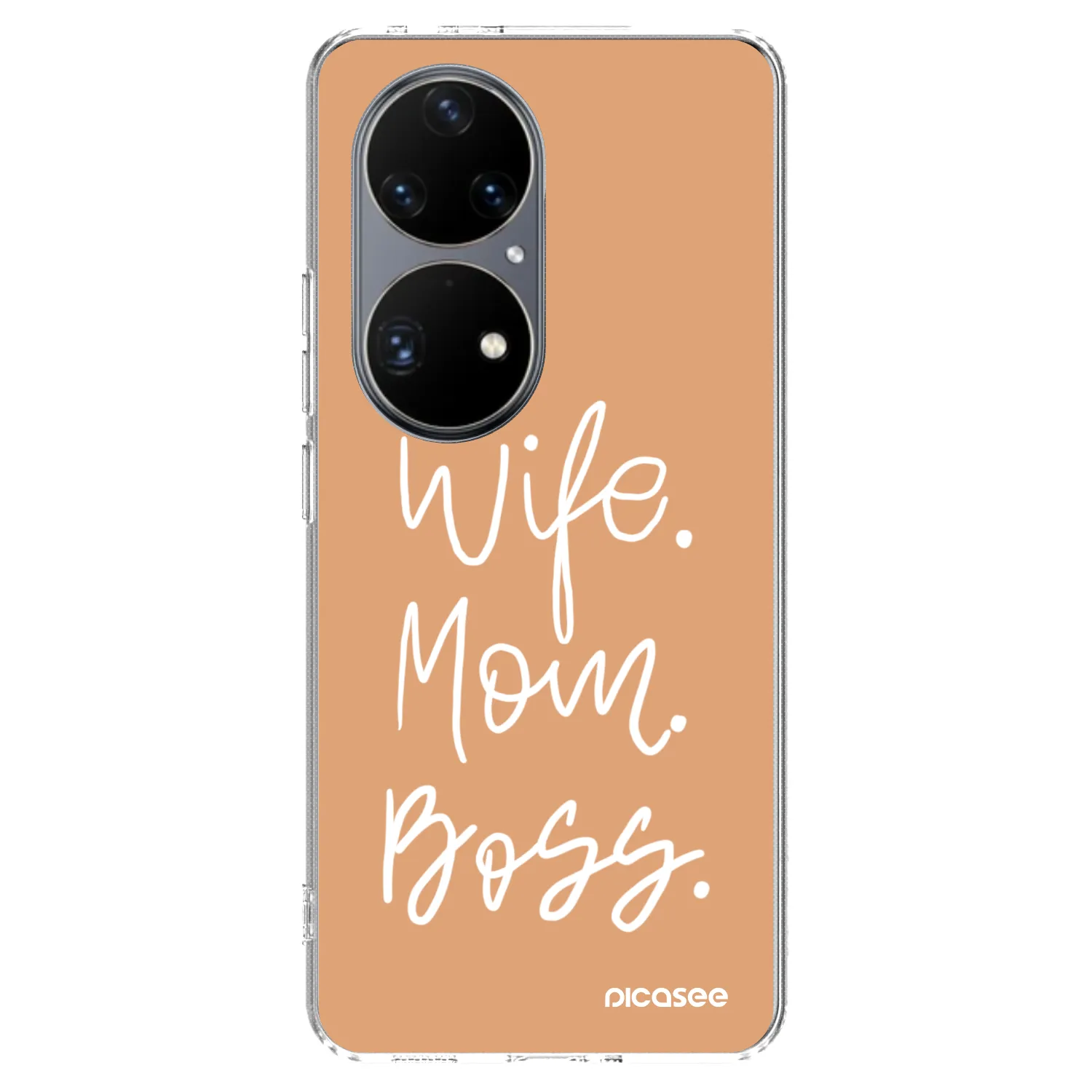 Picasee átlátszó szilikon tok az alábbi mobiltelefonokra Huawei P50 - Boss Mama