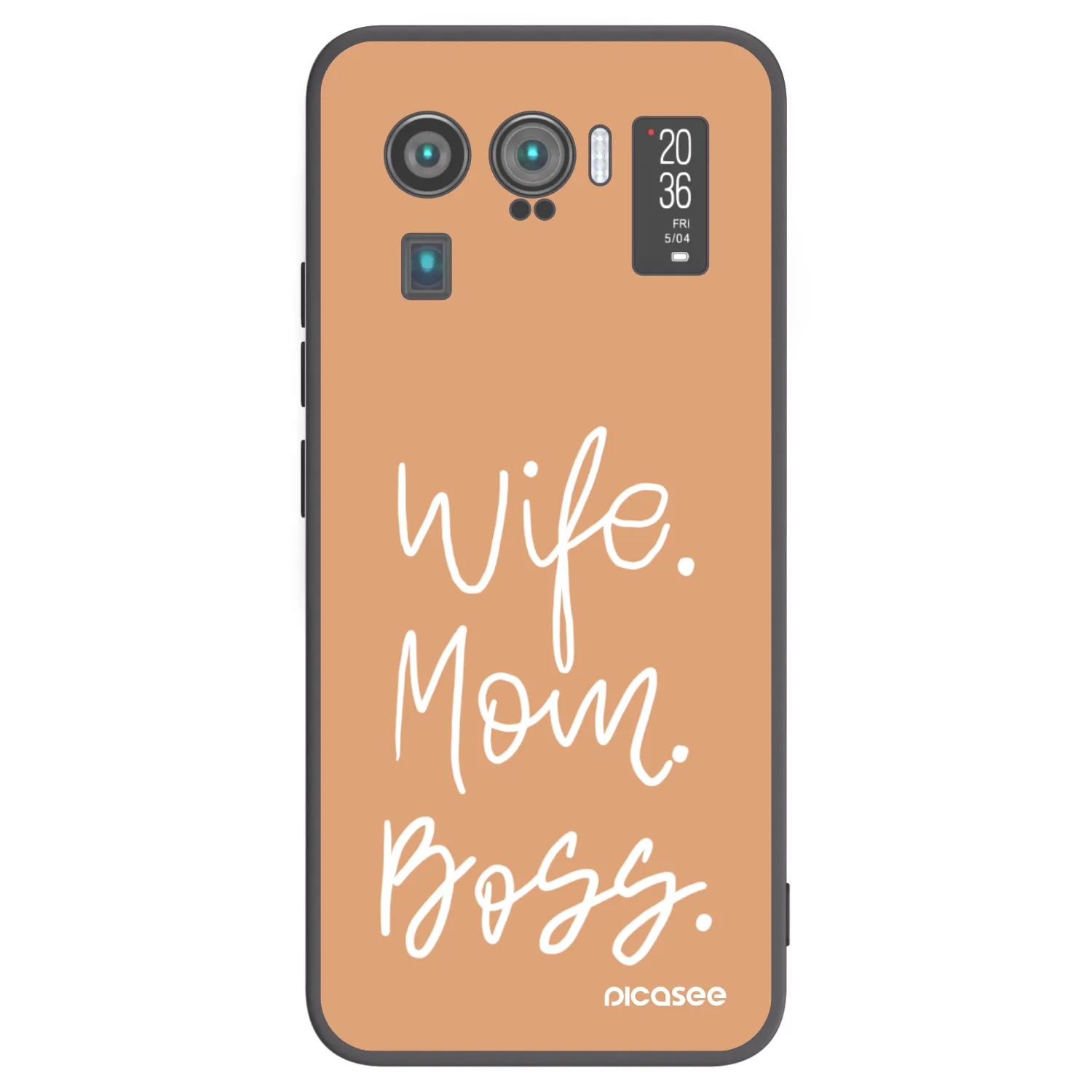 Picasee fekete szilikon tok az alábbi mobiltelefonokra Xiaomi Mi 11 Ultra - Boss Mama