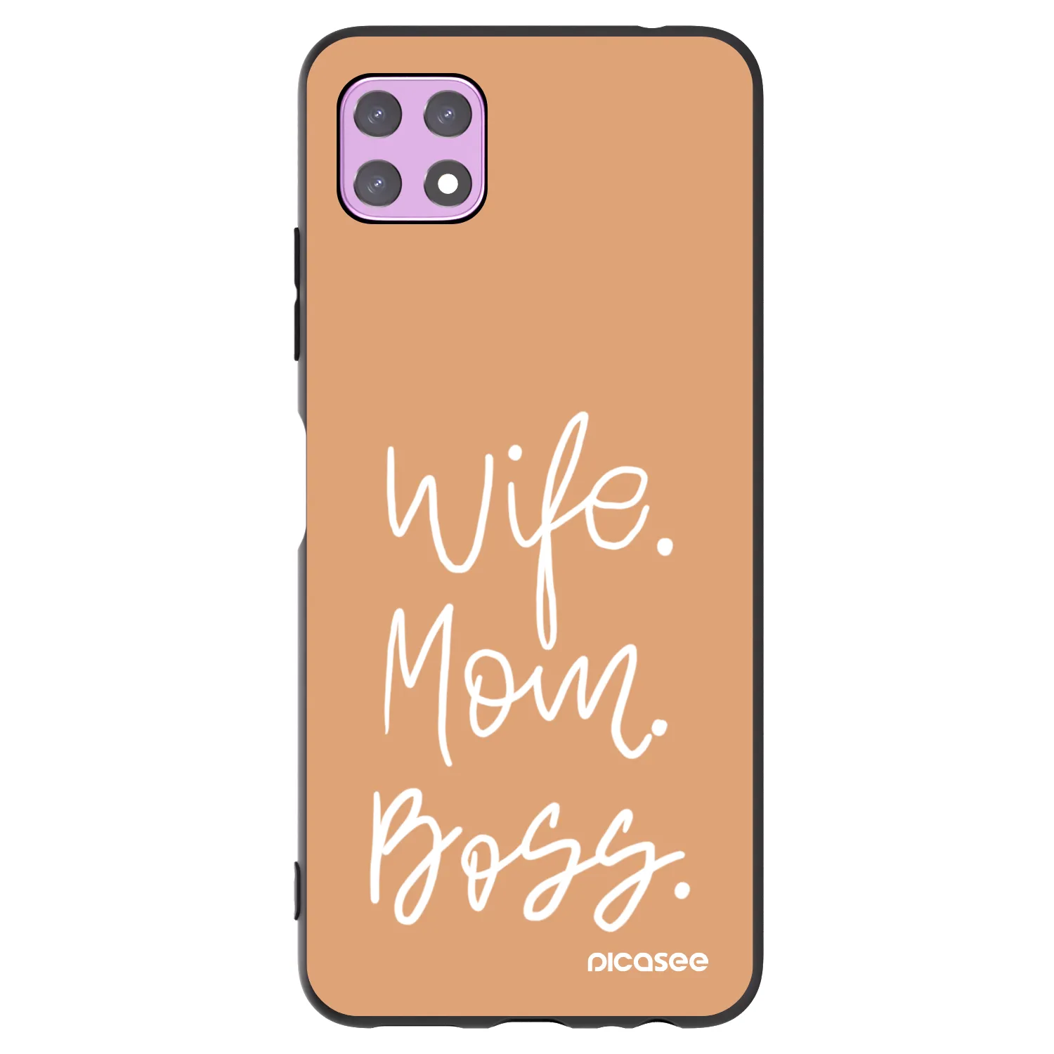 Picasee fekete szilikon tok az alábbi mobiltelefonokra Samsung Galaxy A22 A226B 5G - Boss Mama