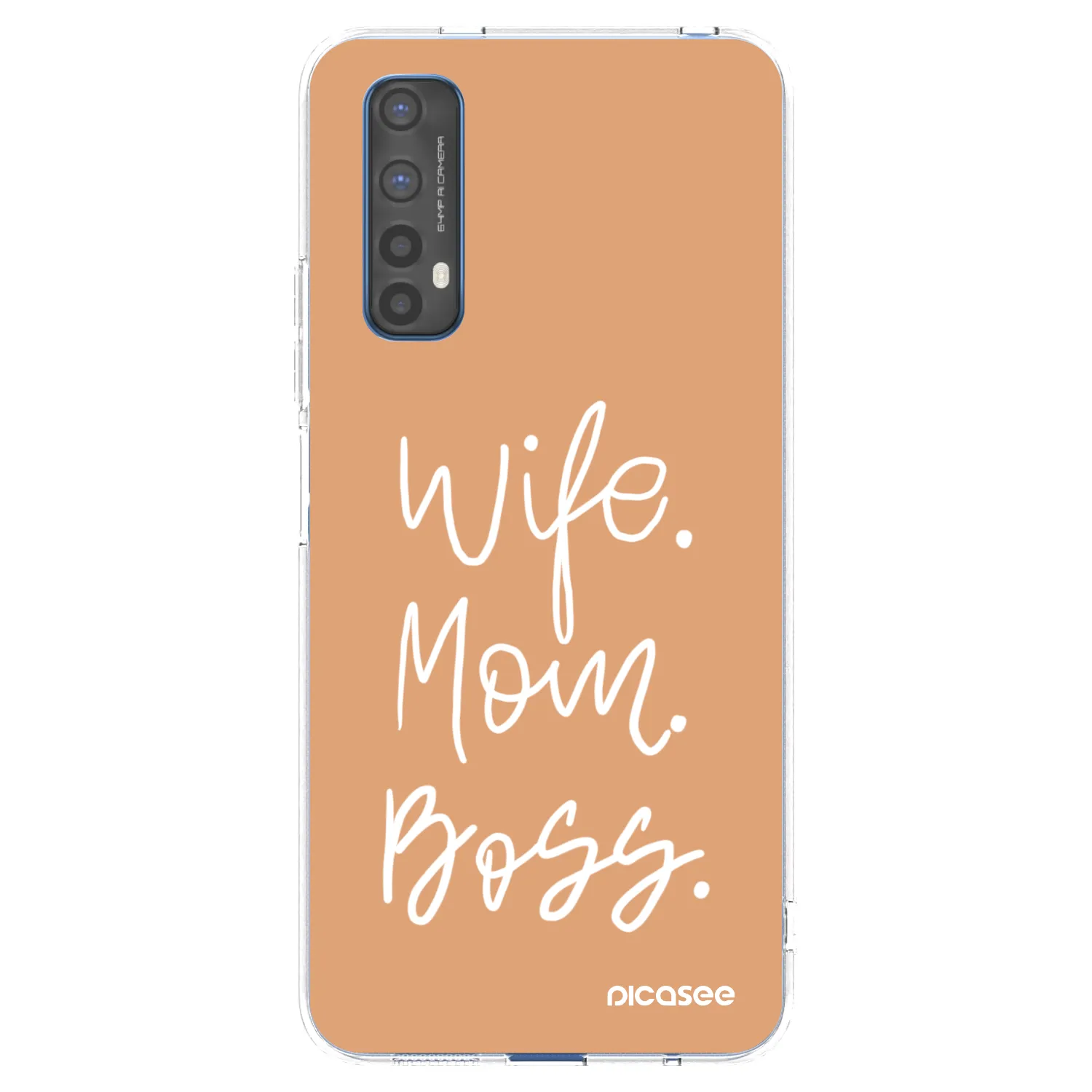 Picasee átlátszó szilikon tok az alábbi mobiltelefonokra Realme 7 - Boss Mama