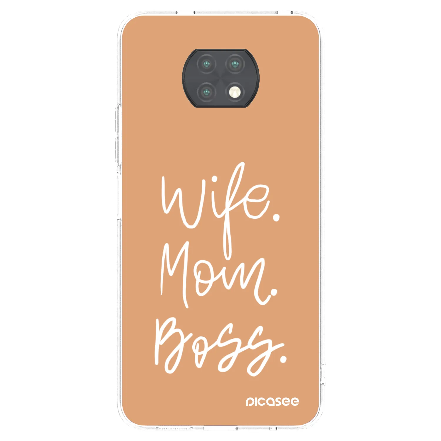 Picasee átlátszó szilikon tok az alábbi mobiltelefonokra Xiaomi Redmi Note 9T - Boss Mama