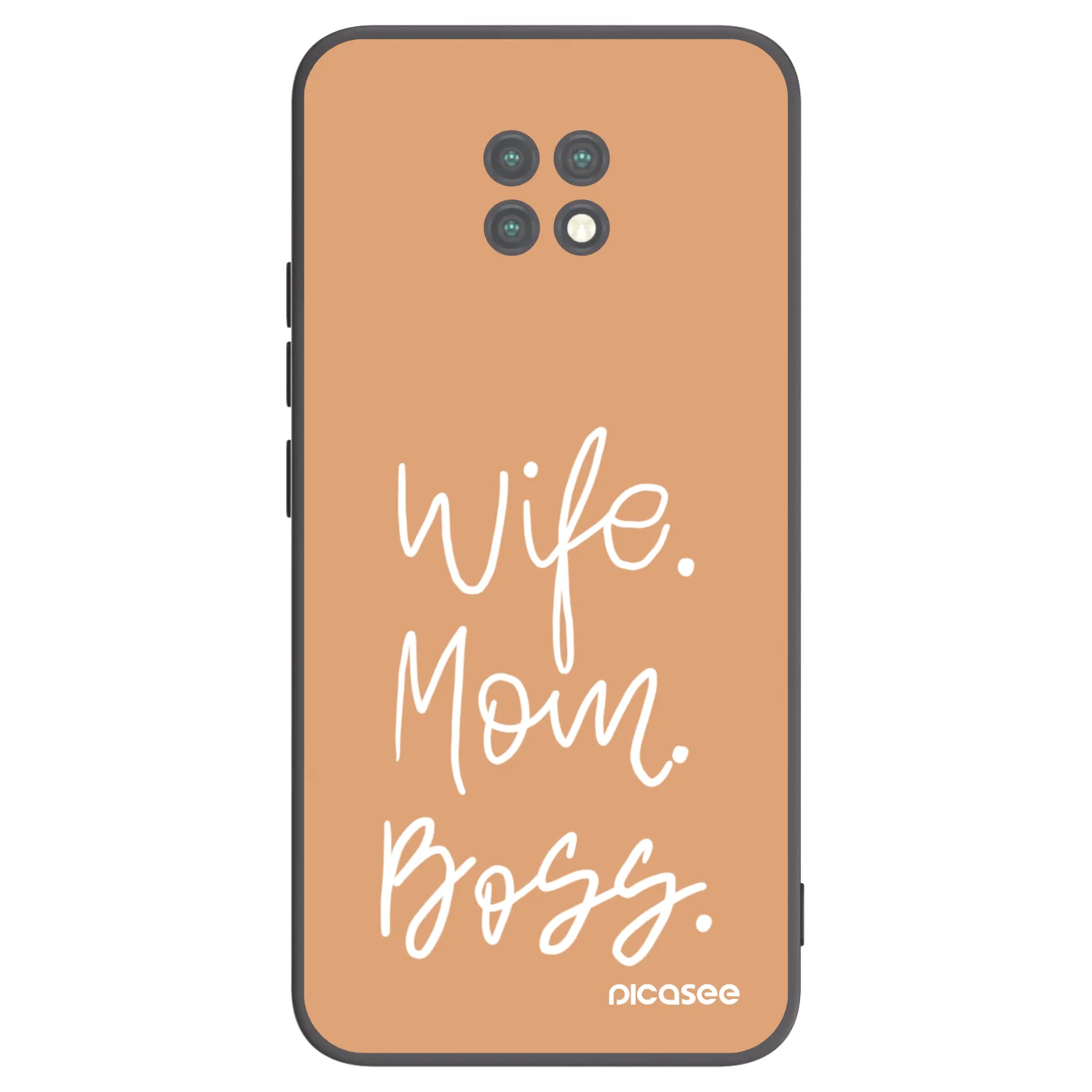 Picasee fekete szilikon tok az alábbi mobiltelefonokra Xiaomi Redmi Note 9T - Boss Mama