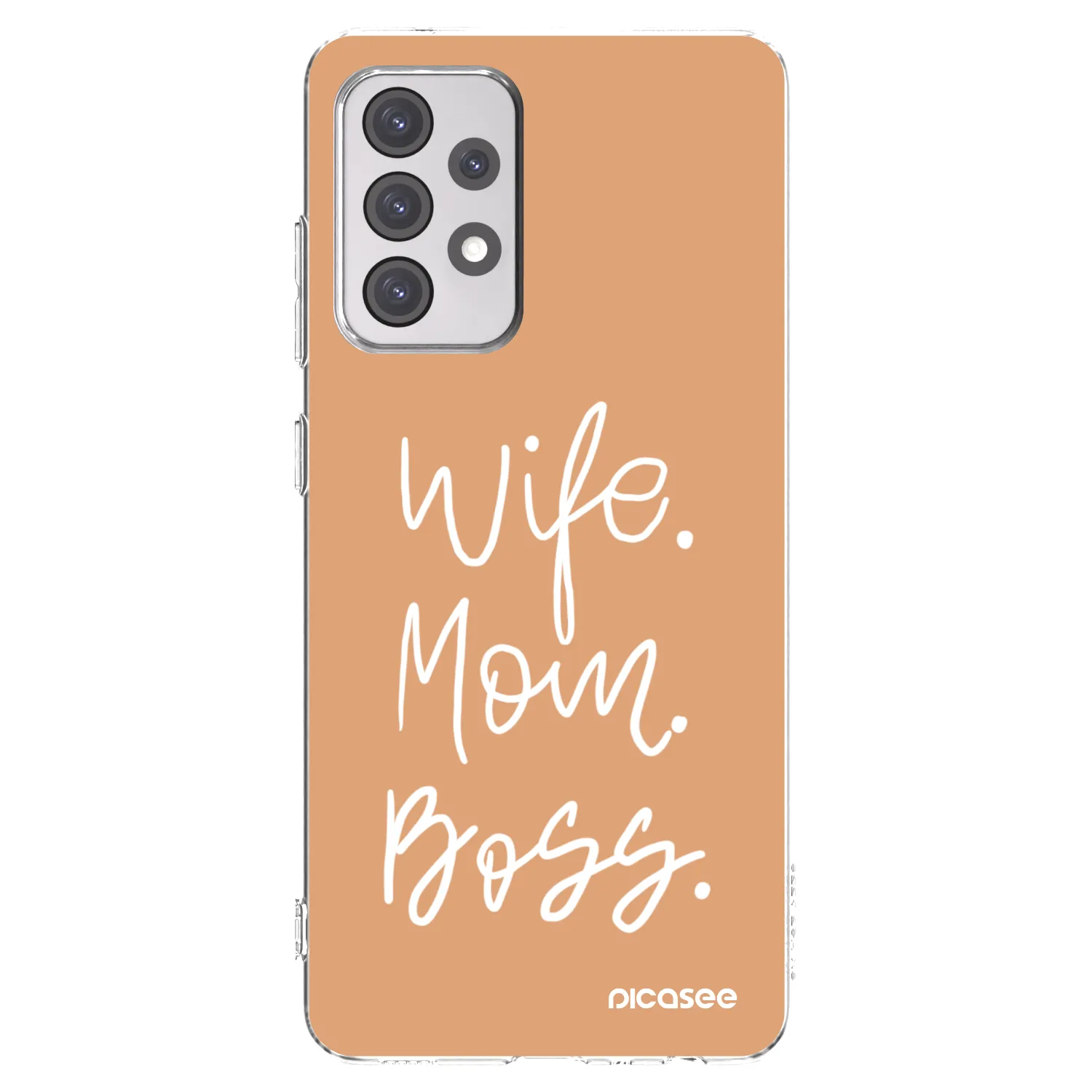 Picasee átlátszó szilikon tok az alábbi mobiltelefonokra Samsung Galaxy A52s 5G A528B - Boss Mama