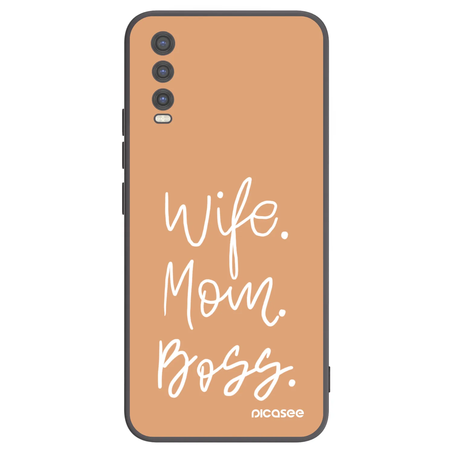 Picasee fekete szilikon tok az alábbi mobiltelefonokra Vivo Y20s - Boss Mama