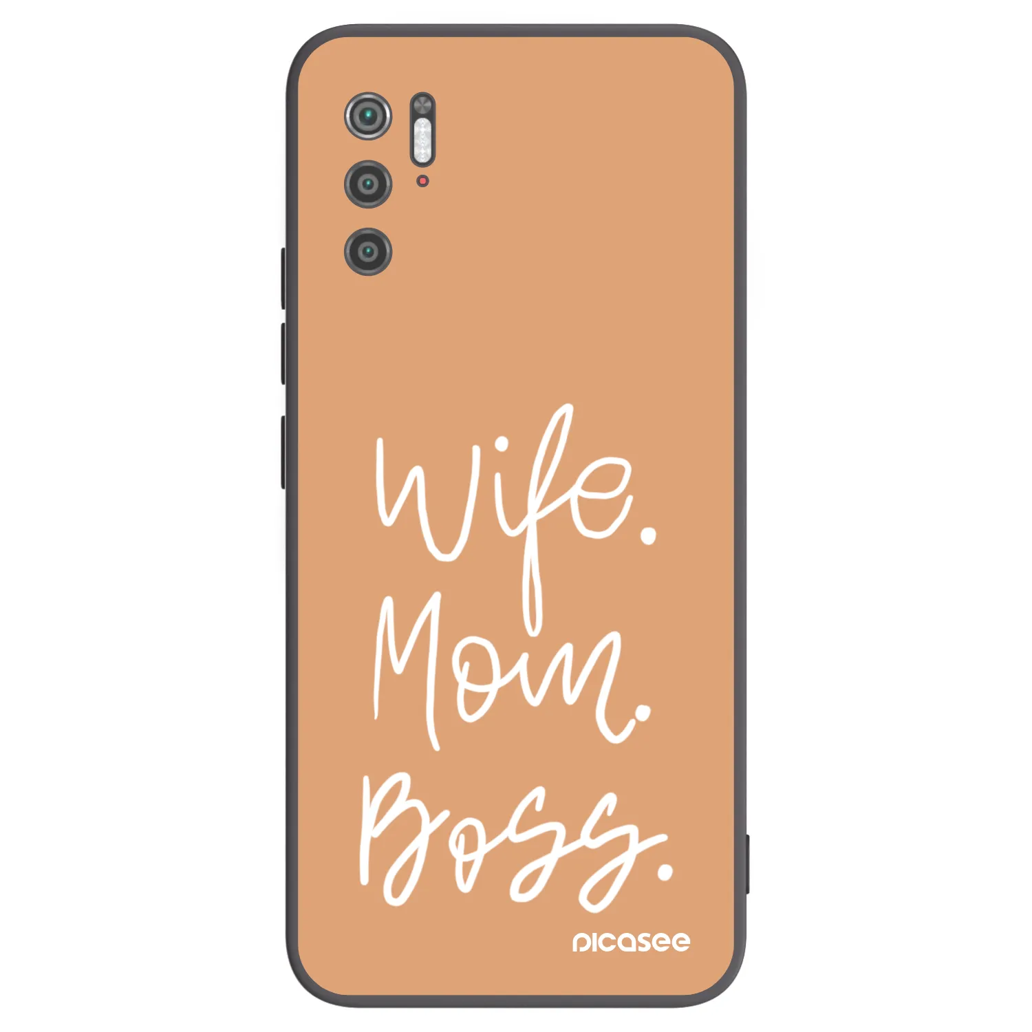 Picasee fekete szilikon tok az alábbi mobiltelefonokra Xiaomi Poco M3 Pro 5G - Boss Mama