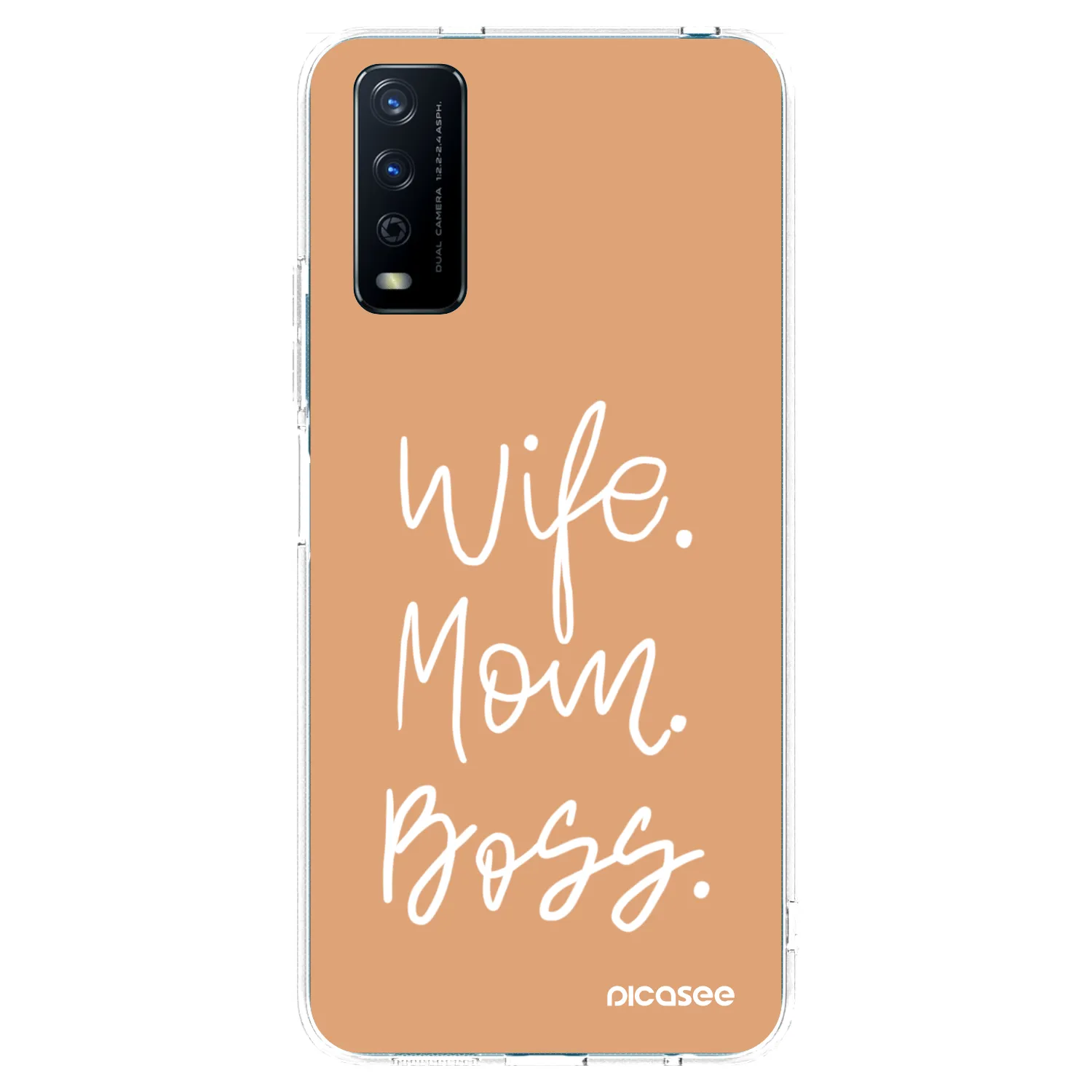 Picasee átlátszó szilikon tok az alábbi mobiltelefonokra Vivo Y11s - Boss Mama
