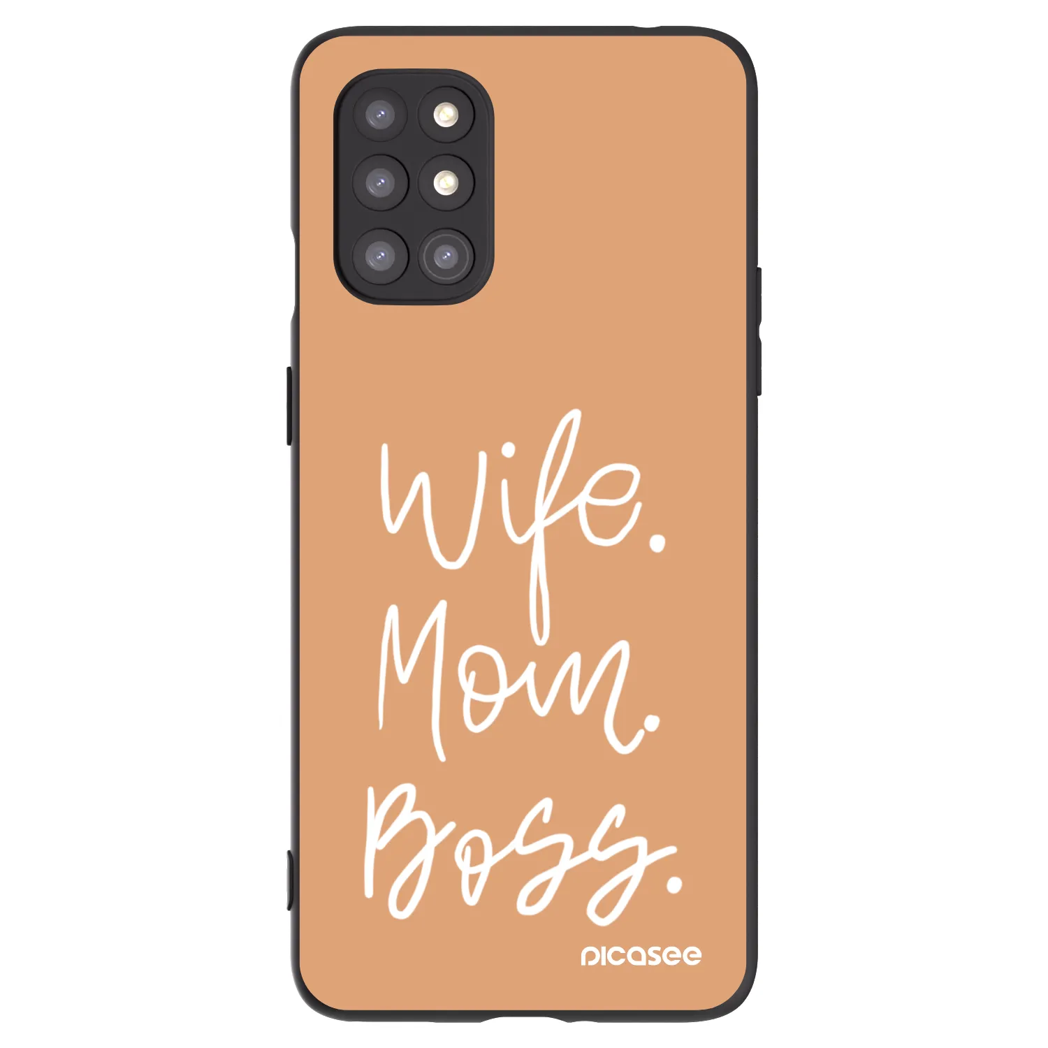 Picasee fekete szilikon tok az alábbi mobiltelefonokra OnePlus 8T - Boss Mama
