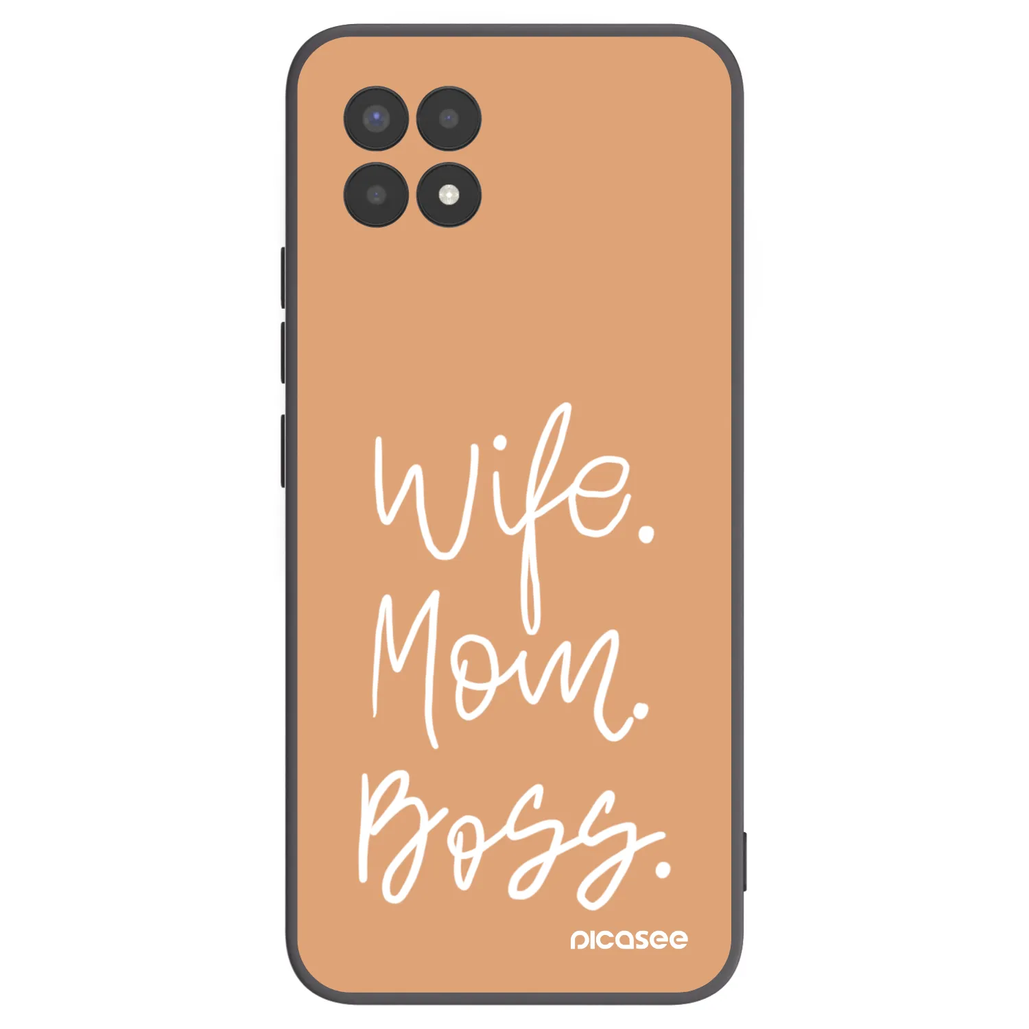 Picasee fekete szilikon tok az alábbi mobiltelefonokra Realme 8i - Boss Mama