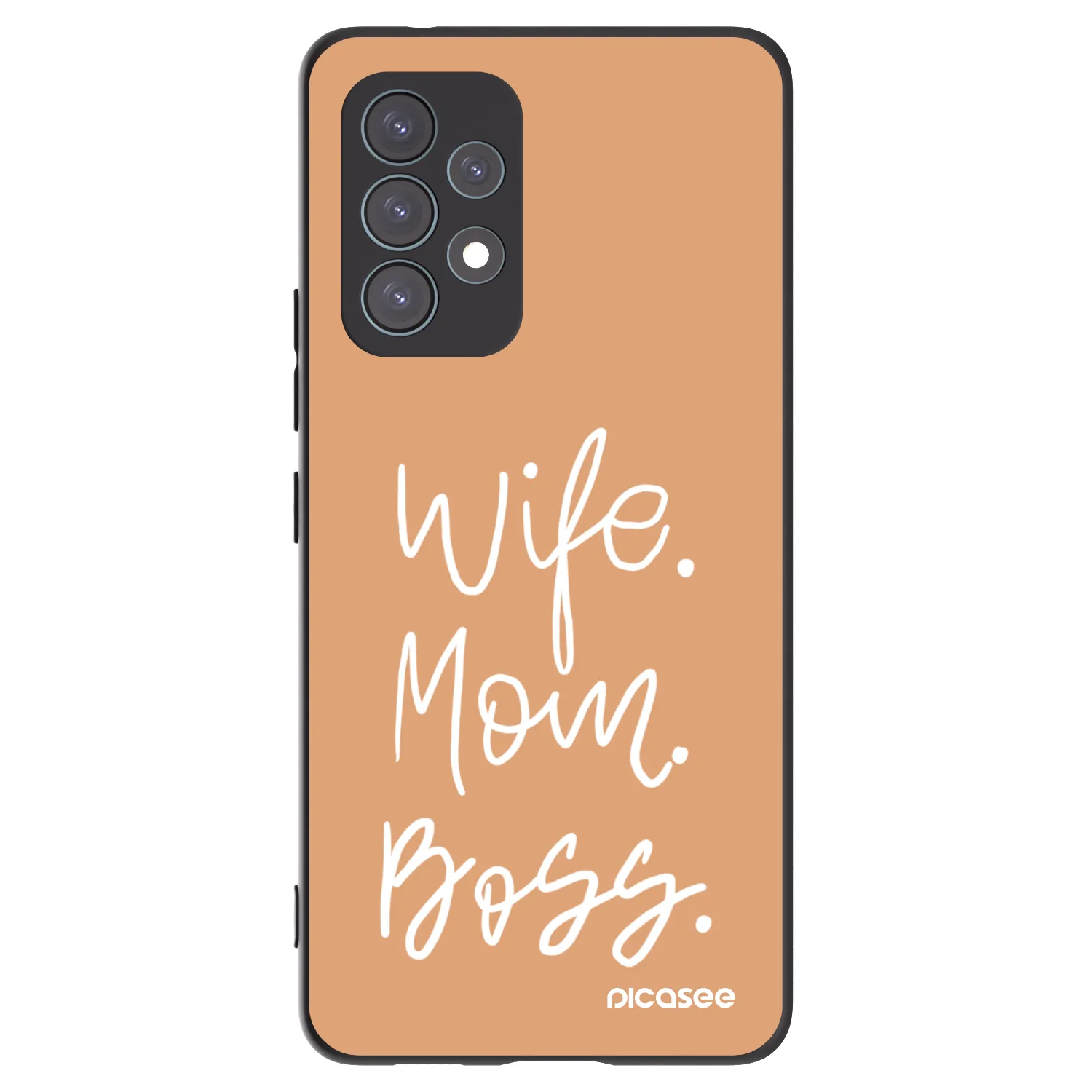 Picasee fekete szilikon tok az alábbi mobiltelefonokra Samsung Galaxy A53 5G A536 - Boss Mama