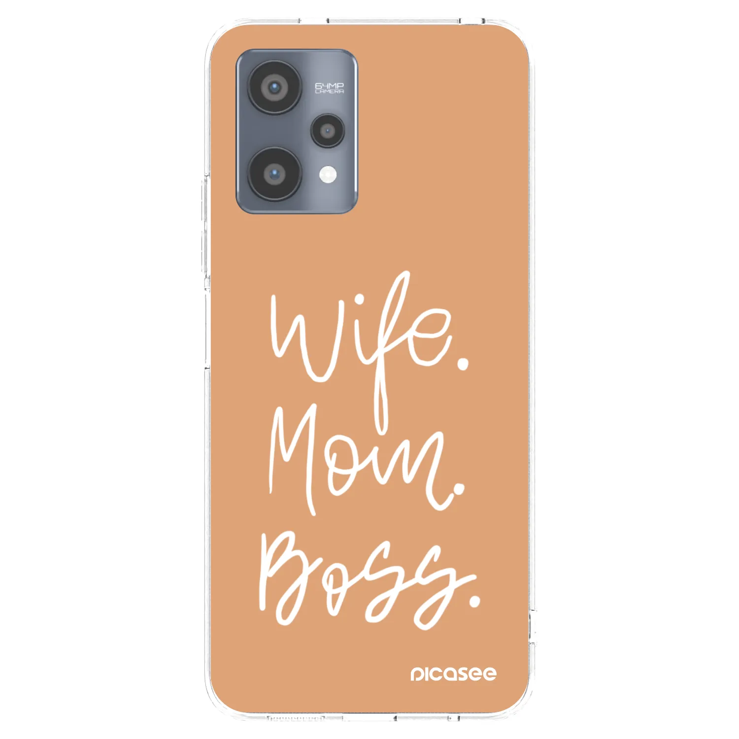 Picasee átlátszó szilikon tok az alábbi mobiltelefonokra Realme 9 Pro 5G - Boss Mama
