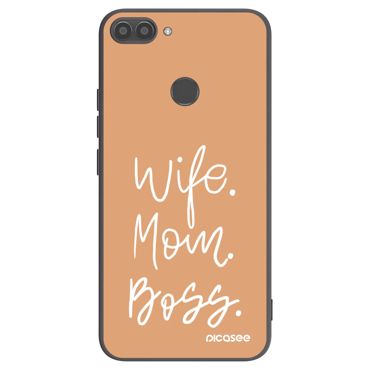 Picasee fekete szilikon tok az alábbi mobiltelefonokra Huawei P Smart - Boss Mama