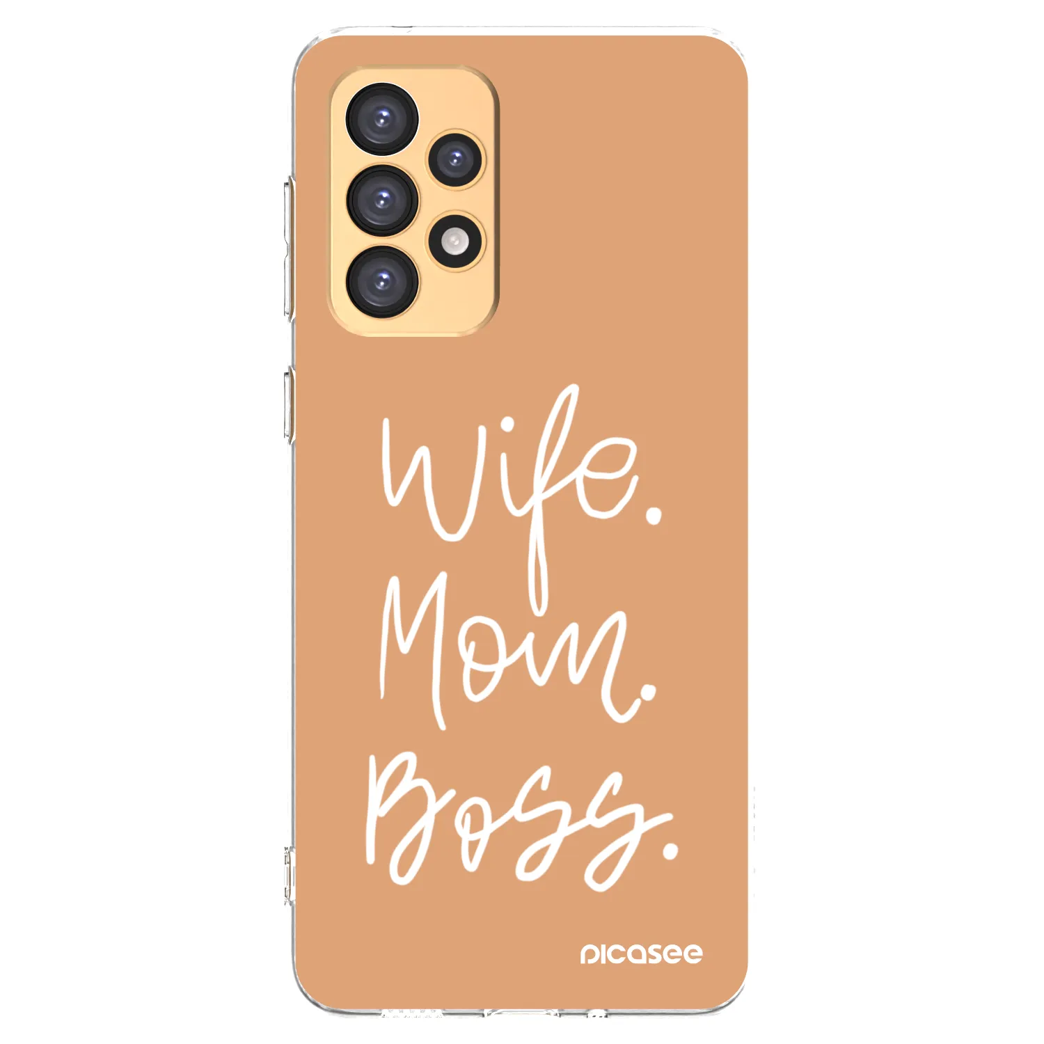 Picasee átlátszó szilikon tok az alábbi mobiltelefonokra Samsung Galaxy A33 5G A336 - Boss Mama