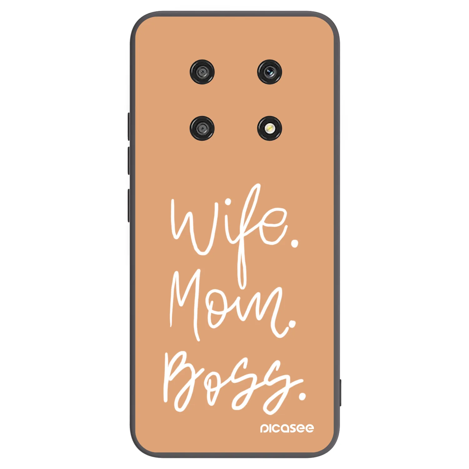 Picasee fekete szilikon tok az alábbi mobiltelefonokra Honor Magic4 Lite 5G - Boss Mama