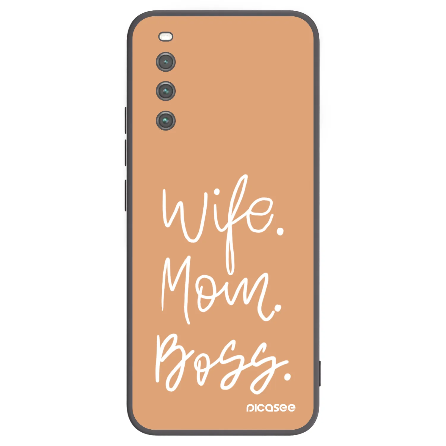 Picasee fekete szilikon tok az alábbi mobiltelefonokra Sony Xperia 10 IV 5G - Boss Mama