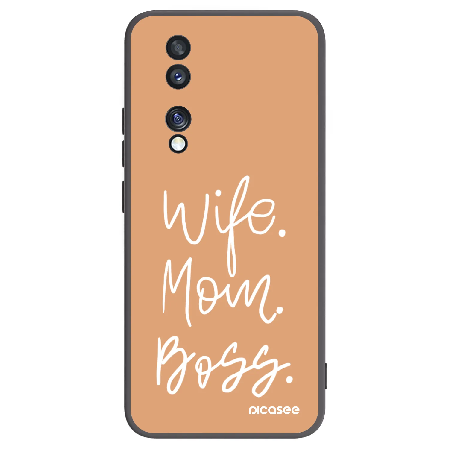 Picasee fekete szilikon tok az alábbi mobiltelefonokra Honor 70 - Boss Mama