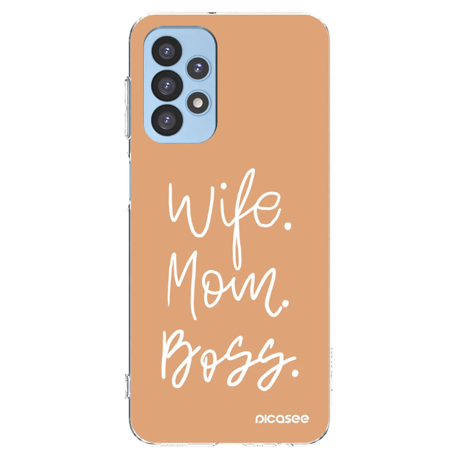 Picasee átlátszó szilikon tok az alábbi mobiltelefonokra Samsung Galaxy A23 A235F 4G - Boss Mama