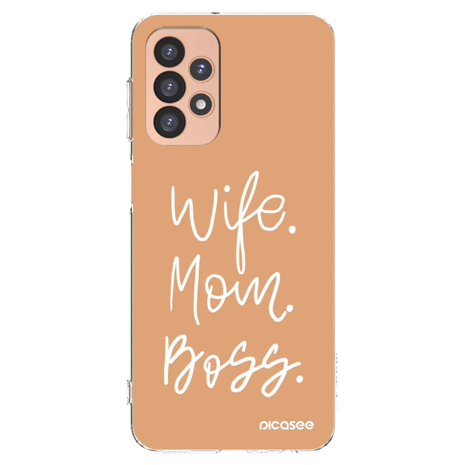 Picasee átlátszó szilikon tok az alábbi mobiltelefonokra Samsung Galaxy A23 A236B 5G - Boss Mama