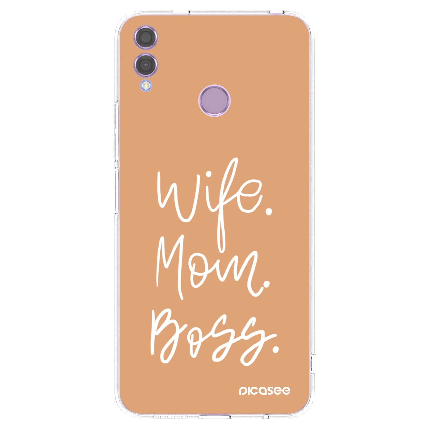 Picasee átlátszó szilikon tok az alábbi mobiltelefonokra Honor 8X - Boss Mama
