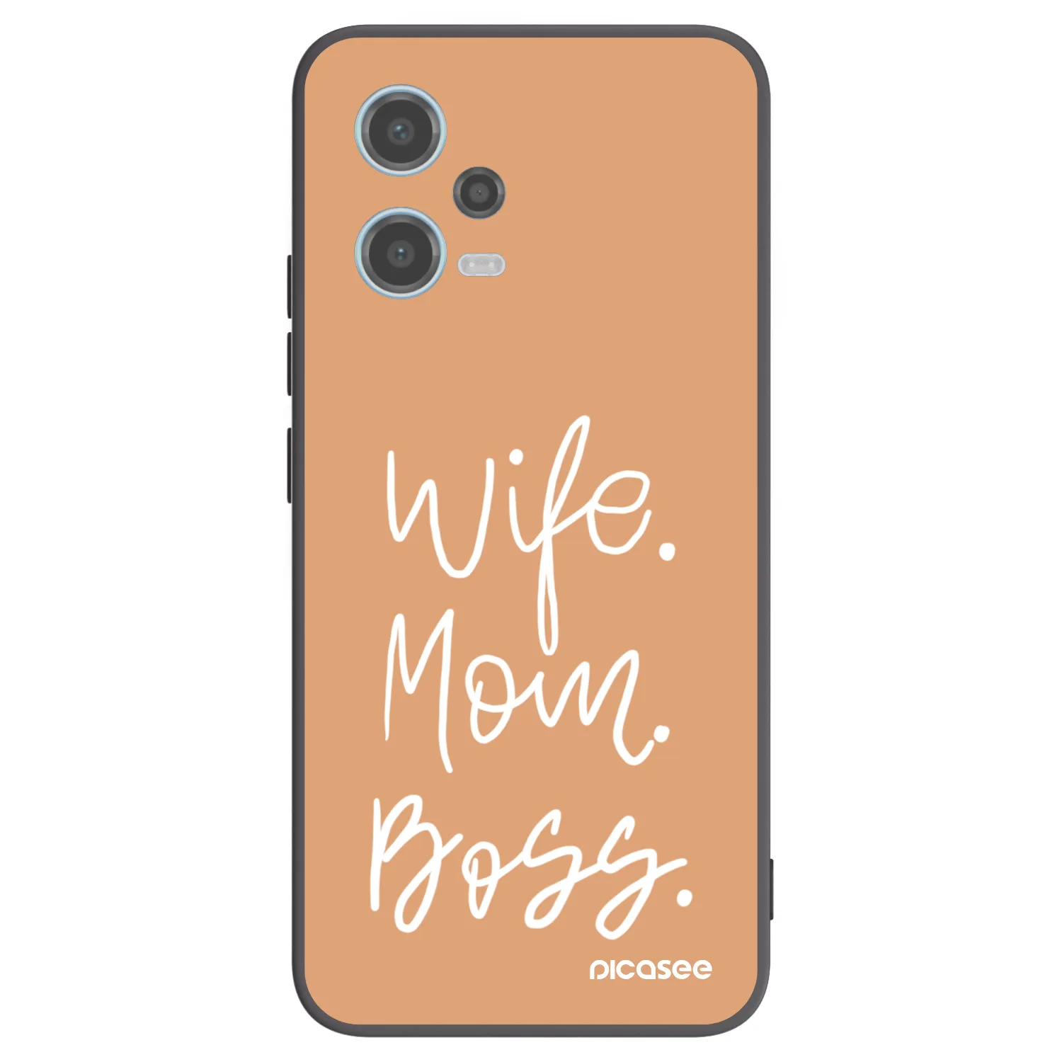 Picasee fekete szilikon tok az alábbi mobiltelefonokra Xiaomi Redmi Note 12 5G - Boss Mama