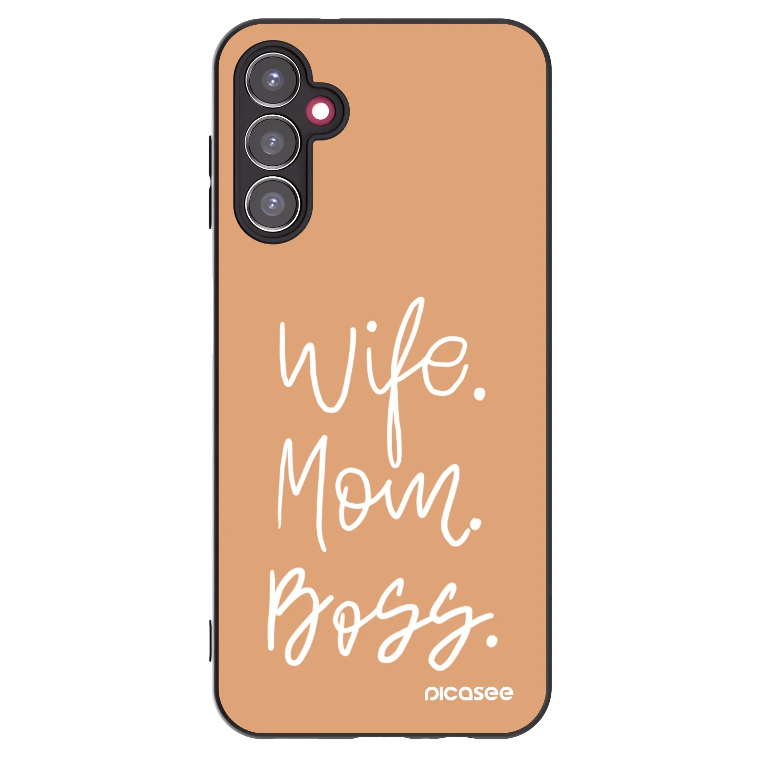 Picasee fekete szilikon tok az alábbi mobiltelefonokra Samsung Galaxy A14 5G A146P - Boss Mama